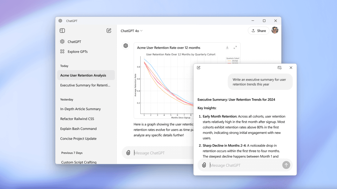 ChatGPT hiện đã có trên Windows.